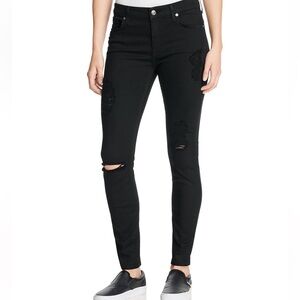 7 For All Mankind b(air) Destroyed Skinny Ankle
Jeans in Black size 29